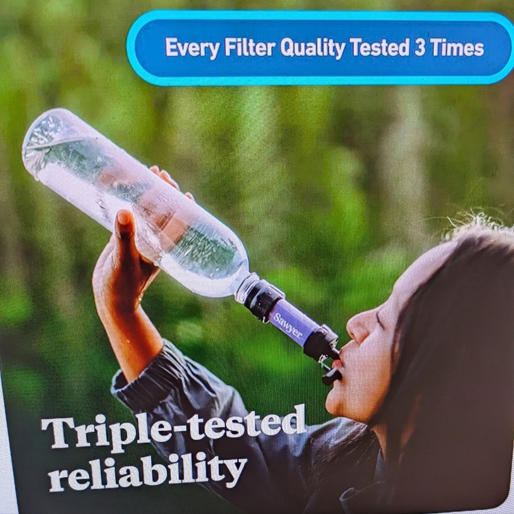 SAWYER MINI WATER FILTRATION SYSTEM SINGLE PACK BLUE 💙